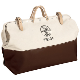Klein Tools 24'' X 6'' X 15'' Brown And Tan Canvas Tool Bag