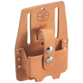 Klein Tools 4 1/2'' X 7'' Brown Leather Medium Tape-Rule Holder With 2 1/2" Slotted Belt