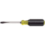 Klein Tools 8 11/32" Silver/Yellow/Black Chrome Plated Steel Cushion-Grip Screwdriver