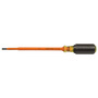 Klein Tools 10 3/4" Silver/Yellow/Black Induction Hardened Steel Screwdriver With High-Dielectric Plastic Handle