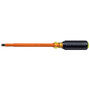Klein Tools 13 3/8" Silver/Yellow/Black Induction Hardened Steel Screwdriver With High-Dielectric Plastic Handle