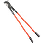 Klein Tools 37" Orange/Black Steel Cable Cutter With Plastic-Dipped Handle