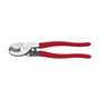 Klein Tools 9 1/2" Red Forged Steel Communications Cable Cutter With Double Dipped Handle