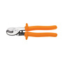 Klein Tools 9 5/8" Orange Induction Hardened Steel Communications Cable Cutter With High-Dielectric Plastic Handle
