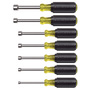 Klein Tools 6 3/4" Silver/Yellow/Black Steel Nut Driver Set
