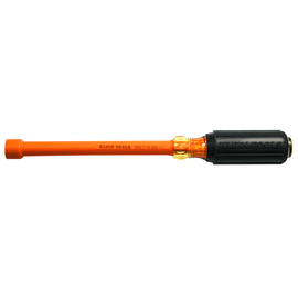 Klein Tools 10 5/16" Silver/Yellow/Black Steel Nut Driver With High-Dielectric Plastic Handle