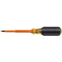 Klein Tools 8 5/16" Orange/Black Induction Hardened Steel Screwdriver With High-Dielectric Plastic Handle