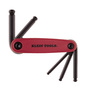Klein Tools 5 mm - 10 mm Red/Black Alloy Steel Grip-It Hex Key Set