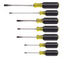Klein Tools 1/4" - 5/16" Silver/Yellow/Black Steel Cushion-Grip Screwdriver Set