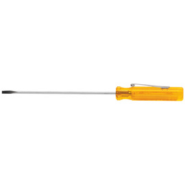 Klein Tools 5" Yellow Chrome Plated Steel Screwdriver With Plastic Handle