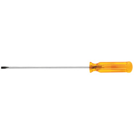 Klein Tools 6 5/8" Yellow Chrome Plated Steel Screwdriver With Plastic Handle