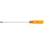 Klein Tools 6 5/8" Yellow Chrome Plated Steel Screwdriver With Plastic Handle