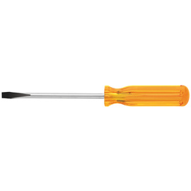 Klein Tools 8 1/2" Yellow Steel Screwdriver With Plastic Handle