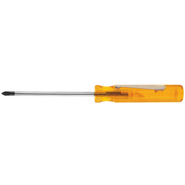 Klein Tools 1 5/8" X 1 7/8" X 2 7/8" Yellow Chrome Plated Steel Screwdriver With Plastic Handle