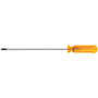 Klein Tools 2 4/5" Yellow Chrome Plated Steel Screwdriver With Plastic Handle