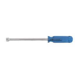 Klein Tools 6 1/2" Blue Steel Nut Driver With Plastic Grip Handle