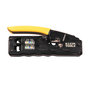 Klein Tools 5 1/4" Yellow/Black Steel And Plastic Data Cable/Phone Cable Crimper
