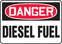 Accuform Signs® 7" X 10" Red/Black/White Plastic Safety Sign "DANGER DIESEL FUEL"