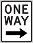 Accuform Signs® 24" X 18" Black/White Engineer Grade Reflective Aluminum Parking And Traffic Sign "ONE WAY"