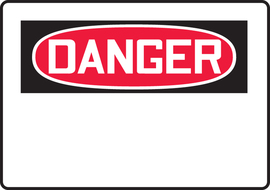 Accuform Signs® 7" X 10" Red/Black/White Plastic Safety Sign "DANGER"