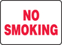 Accuform Signs® 10" X 14" Red/White Aluminum Safety Sign "NO SMOKING"