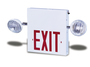 Accuform Signs® 12 1/4" X 15" X 5" Red/White Steel Safety Sign "EXIT"