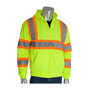 Protective Industrial Products Large Hi-Viz Yellow And Orange Polyester/Fleece Sweatshirt