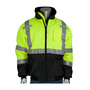 Protective Industrial Products Medium Hi-Viz Yellow And Black Polyester/Fleece Jacket