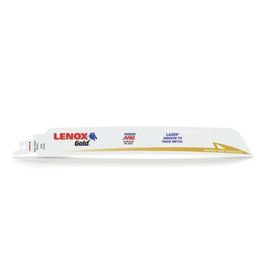 Lenox® Gold® POWER ARC® 1" X .035" X 9" Titanium Coated Reciprocating Saw Blade 14 Teeth Per Inch