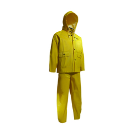 Dunlop® Protective Footwear Large Yellow Webtex .65 mm Polyester And PVC Suit