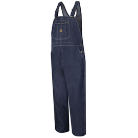 Red Kap® 46" X 30" Denim 11.75 Ounce 100% Cotton Overalls With Traditional Buttonfly Closure