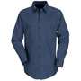 Bulwark 3X/Regular Navy Red Kap® 4.25 Ounce 65% Polyester/35% Cotton Long Sleeve Shirt With Button Closure