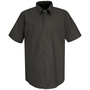Red Kap® 3X/Long Charcoal 4.25 Ounce Polyester/Cotton Shirt With Button Closure