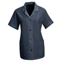 Bulwark Large Navy Red Kap® 80% Polyester/20% Combed Cotton Smock With Gripper Closure