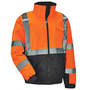 Ergodyne Medium Hi-Viz Orange/Black GloWear® 8377 300D Oxford Polyester/Polyurethane Jacket