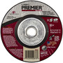 Carborundum® 4 1/2" X 1/4" X 5/8" Carbo Premier Red AP 24 Grit Zirconia Alumina Type 27 Depressed Center Grinding Wheel