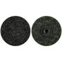 Merit® 2" Extra Coarse Grade Aluminum Oxide Surface Strip Black Disc