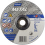 Norton® 7" X 1/8" X 7/8" Metal A AO Extra Coarse Grit Aluminum Oxide Type 27 Depressed Center Combination Wheel