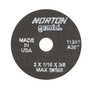 Norton® 2" X 1/16" X 3/8" Gemini® Coarse Grit Aluminum Oxide Type 01/41 Cut Off Wheel
