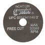 Norton® 2" X 1/8" X 3/8" Gemini® Coarse Grit Aluminum Oxide Portable Type 01/41 Small Diameter Cut Off Wheel