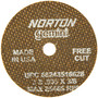 Norton® 3" X .035" X 3/8" Gemini® Medium Grit Aluminum Oxide Portable Type 01/41 Small Diameter Cut Off Wheel