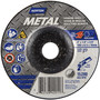 Norton® 4" X 1/4" X 5/8" Metal Extra Coarse Grit Aluminum Oxide Type 27 Depressed Center Wheels
