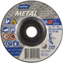 Norton® 4" X 1/8" X 5/8" Metal A AO Extra Coarse Grit Aluminum Oxide Type 27 Depressed Center Combination Wheel