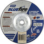 Norton® 7" X 1/8" X 5/8" - 11" BlueFire® INOX/SS Extra Coarse Grit Zirconia Alumina Type 27 Depressed Center Combination Wheel