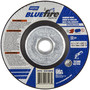 Norton® 4 1/2" X 1/4" X 5/8" - 11" BlueFire® INOX/SS 24 Grit Zirconia Alumina Type 27 Depressed Center Grinding Wheel