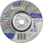 Norton® 5" X 1/8" X 5/8" - 11" Metal A AO Extra Coarse Grit Aluminum Oxide Type 27 Depressed Center Combination Wheel