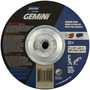 Norton® 7" X 1/8" X 5/8" - 11" Gemini® Extra Coarse Grit Aluminum Oxide Type 27 Depressed Center Combination Wheel