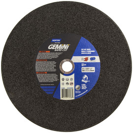 Norton® 14" X 7/64" X 1" Gemini® Coarse Grit Aluminum Oxide Type 01/41 Cut Off Wheel