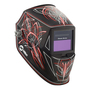 Miller® Rise™ Red/Black Welding Helmet With 5.2 Square Inch Variable Shades 3, 8 - 12 Auto Darkening Lens