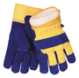 Tillman® Size X-Large Blue, Yellow Cowhide And Leather And Canvas ColdBlock™/Cotton/Polyester Lined Cold Weather Gloves